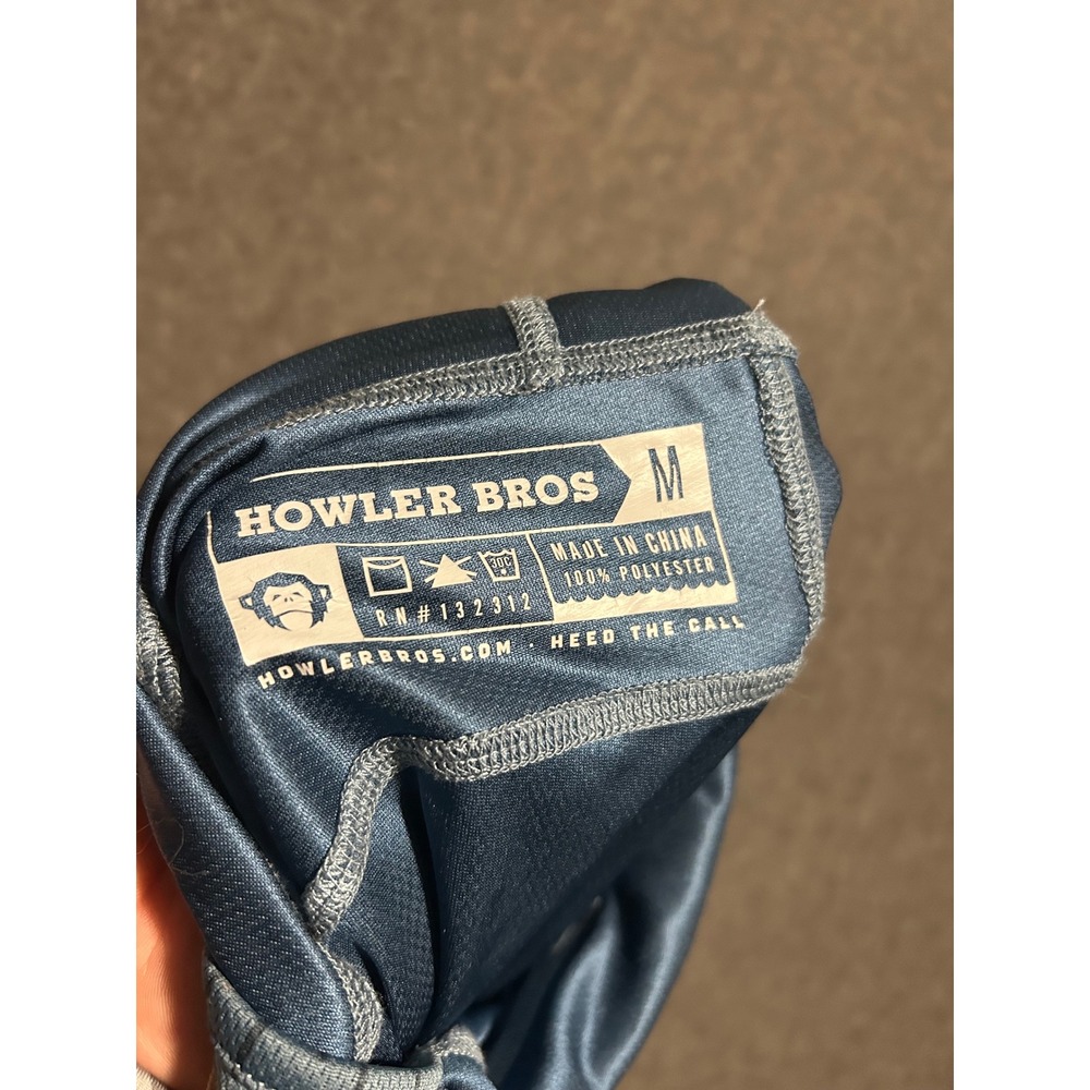 Howler brothers lightweight hoodie mens medium blue performance outdoors - Picture 4 of 6